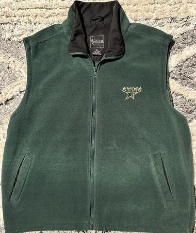 Dallas Stars Vest Fleece Green Jacket Size XL Cover