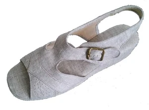 Nuevas sandalias de lona para mujer Toe Wiggler #2102 - Imagen 1 de 6