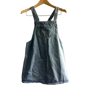 BASIC IMAGE- GIRL LIGHT WASH DENIUM DRESS SIZE LARGE (12-14) - Picture 1 of 5