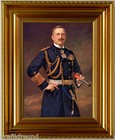 Kaiser Wilhelm II in Admiralsuniform, fertig eingerahmt in Luxusrahmen