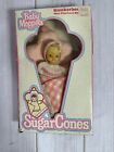 1981 Knickerbocker Baby Moppets SUGAR CONES Blanket Doll Pink Box New w/Defects