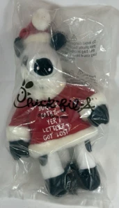 Chick Fil A Santa Cow Plush (Burger Eatez-Yer Letters Got Lost) 2014 Christmas - Picture 1 of 2