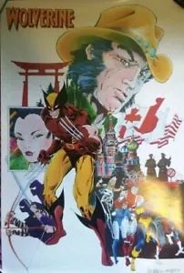Wolverine Leonardi & Austin Rolled Poster Marvel 1985 Vintage 34x22 (UNOPENED) - Picture 1 of 7