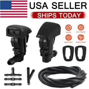 Windshield Wiper Washer Nozzle Spray Jet & Hose For 2005-16 Jeep Grand Cherokee - Bild 1 von 17