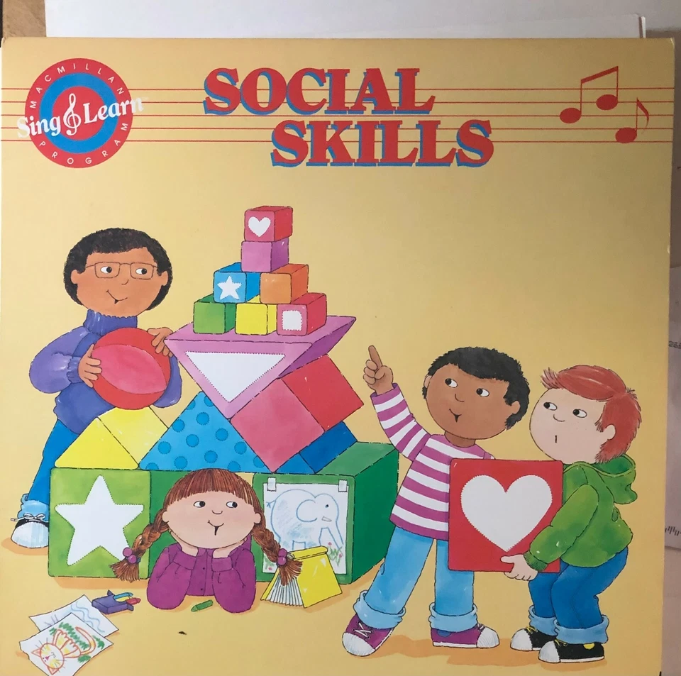 MACMILLAN PROGRAM  SING & LEARN - SOCIAL SKILLS; VINYL LP 1987 Like New - Image 1 of 4