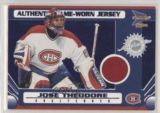 2003-04 Pacific Prism Game-Worn Jersey Blue /90 Jose Theodore #124