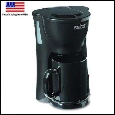 Cafetera Salton negra 10 oz para el hogar Foto 1 de 4
