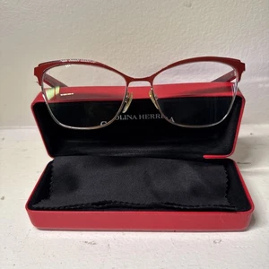 Carolina Herrera VHE188K 0K99 Rot Brille 55/15/140 mit Etui - Bild 1 von 7