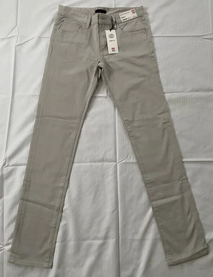 Uniqlo Mans Skinny Fit Tapered Gray Straight Stretch Jeans 30-34in NWT - Image 1 of 4