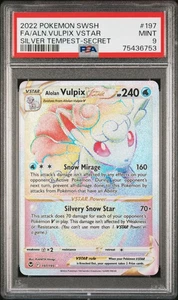Fa/Aln.Vulpix Vstar 197 Silver Tempest-Secret Pokemon Sword & Shield PSA 9 - Bild 1 von 2