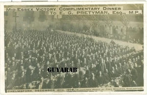 Mid-Essex Victory Complimentary Dinner to Pretyman, Chelmsford Dec 18th 1906 RP - Picture 1 of 2