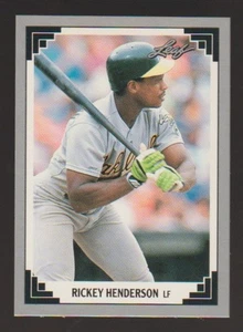 1991 Leaf Preview #23 RICKEY HENDERSON Oakland A's Athletics - Picture 1 of 2
