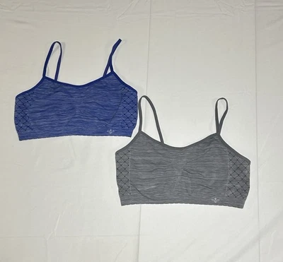 Bralette sin costuras dúo dinámico azul y gris grande Lily of France para mujer grandes/X-grandes Foto 1 de 4