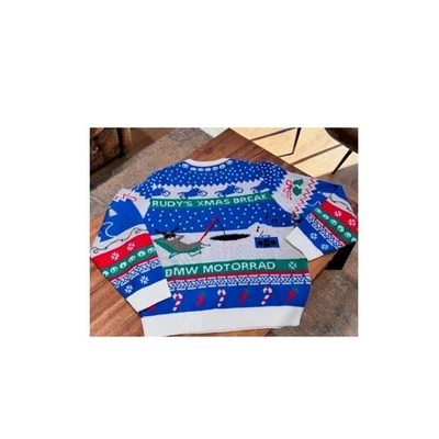 Suéter Original BMW Motocicleta Feo Navidad Hombre Foto 1 de 4