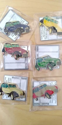 Geocoin Ente Citröen (6 Coins) - Bild 1 von 2