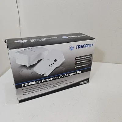 TRENDnet TPL-303E2K - 200bps Powerline AV Adapter Used - Image 1 of 4