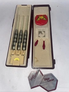 Vintage Unicorn Darts Set In Original Case? (case detached) & A Few Miss Matched - Picture 1 of 9