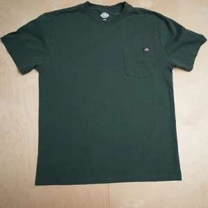 Dickies T Shirt Mens Medium Green Pocket Workwear Crew Neck Short Sleeve Tee - Picture 1 of 7