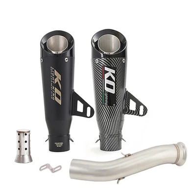 Tubo centrale scarico slip on 51 mm punte marmitta per CF-Moto NK800 800NK 2023 -2025 - Immagine 1 di 4