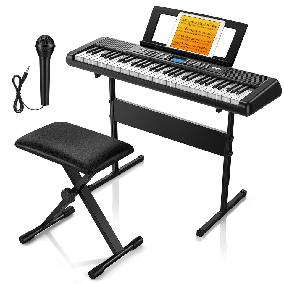 ♪Donner DEP-1 Digital Piano de 88 Teclas con Soporte Funda y Pedal Incluidos