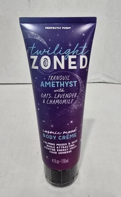 Crema corporal Perfectly Posh Twilight Zoned Cosmic Mood 4 OZ amatista tranquila Foto 1 de 2
