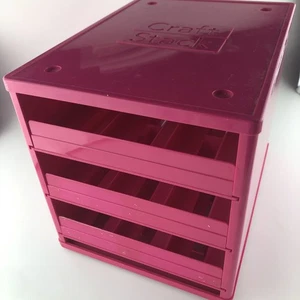 Craft Stack Washi Tape Holder Pink w/three drawers - Picture 1 of 9