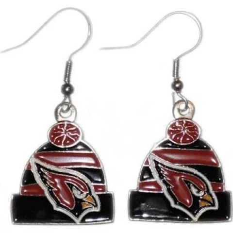 NFL Knit Hat Dangle Earrings Cover