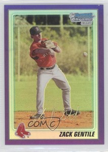 2010 Bowman Chrome Prospects Purple Refractor /999 Zach Gentile #BCP62