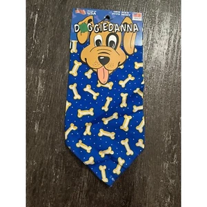Bandana per cani in osso blu nuova taglia unica adatta alla maggior parte - Foto 1 di 2