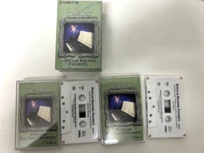 Timeless Piano Favorites Popular Ragtime Favorites  2 Cassettes - FREE Shipping - Image 1 of 3