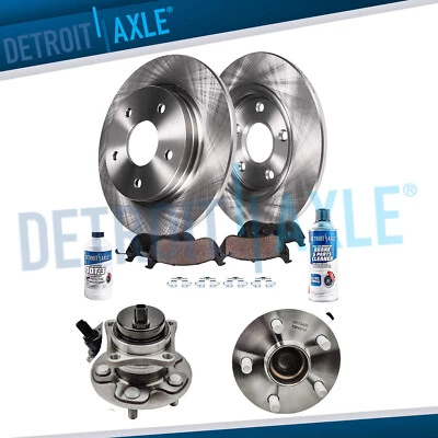 Rotor de disco trasero pastilla de freno de cerámica buje de cojinete de rueda para Toyota Corolla Matrix Foto 1 de 4