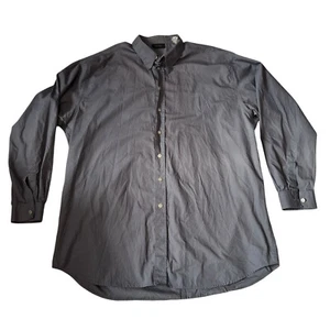 Versace Classic V2 shirt solid gray embroidered 2XLT long sleeve button up - Picture 1 of 9