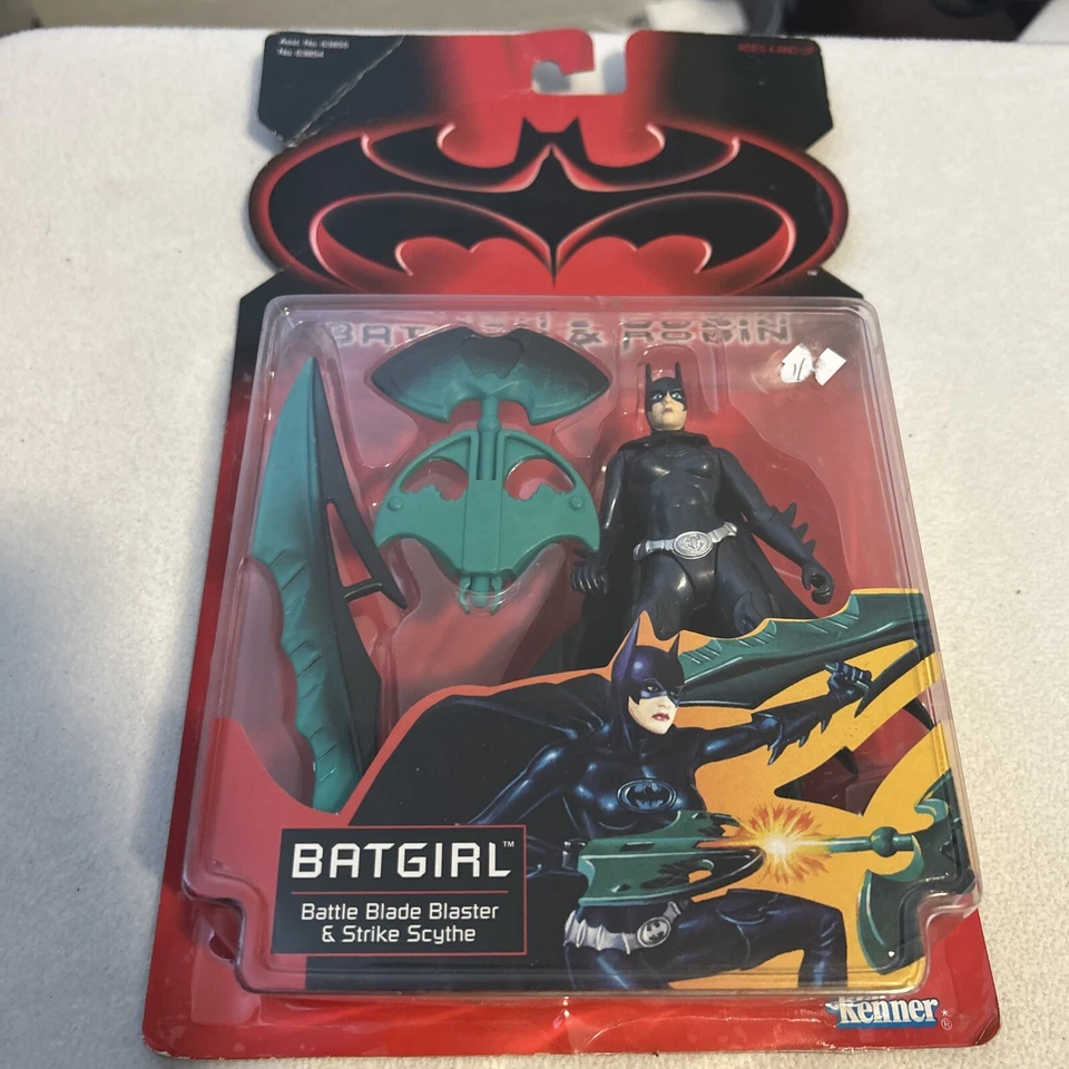 Kenner Batman Robin Batgirl with Battleblade Blaster Strike Scythe Moc Action Figure