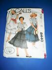 Vintage Mccall's Pattern 8440 Girls' Size 12 Blouse Vest Skirt Petticoat Cut