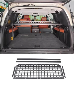 Rear Trunk Molle Storage Middle Panel Shelf For Toyota Sequoia 2008-2022 - Picture 1 of 7