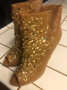 Report Signature Heeled Bootie, Rhinestone front, size 8, - Picture 1 of 5