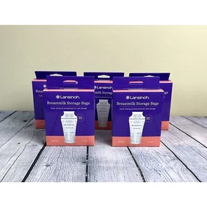 NEW Lansinoh Breastmilk Storage Bags, 50 Count x 5 Boxes=250 Bags - Picture 1 of 3