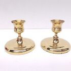 Set of 2 Ethan Allen Brass, 3” Console Candle holder Made In USA