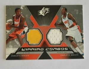 2005-06 SPx Gerald Wallace Kareem Rush Charlotte Bobcats - Jersey - Imagen 1 de 1