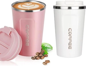 Kaffeebecher Thermobecher Edelstahl 380-510 ml to go Auslaufsicher Kaffeetasse - Bild 1 von 20