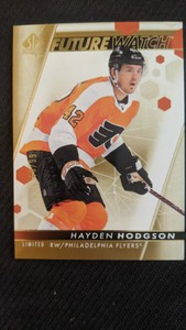 2022-23 UD SP AUTHENTIC HAYDEN HODGSON #ed 60/99 LIMITED FUTURE WATCH ROOKIE