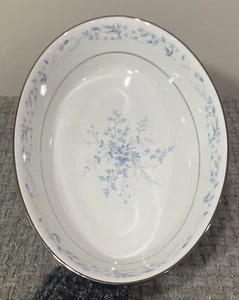 Vtg 9.75" Carolyn 2693 Oval Serving Bowl Contemporary Fine China Noritake - Picture 1 of 4