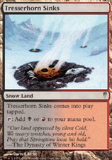 MTG magic cards 1x x1 NM-Mint, English Tresserhorn Sinks ColdSnap