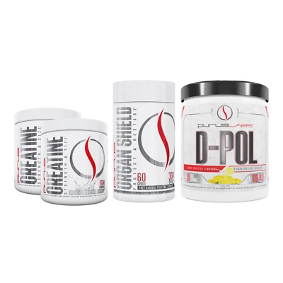 Ultimate Purus Labs Growth Stack for Men: 2x Creatine, Organ Shield & D-Pol - Image 1 of 4