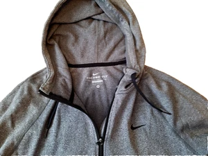 NIKE Therma Fit giacca felpa con cappuccio e zip intera donna grigio allenamento - Foto 1 di 8