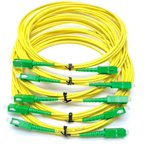 5 Stück FTTH SC/APC-SC/APC Simplex Patchkabel 1/2/3/5/10m‌ Einzelfaser Monomode - Bild 1 von 5