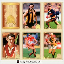 2012 Select AFL Eternity Trading Card Hall Of Fame series 4 Card set (33 Cards)