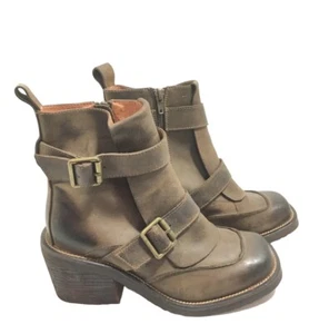 JEFFREY CAMPBELL IBIZA LAST Outsource ANKLE BOOTS Size 7 Ombré Brown Handmade - Picture 1 of 9