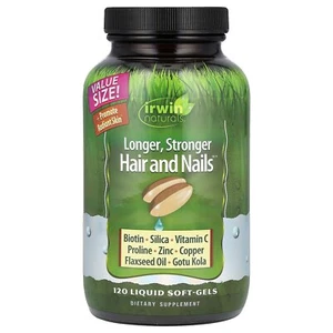 Longer, Stronger Hair and Nails™, 120 Liquid Soft-Gels - Picture 1 of 2