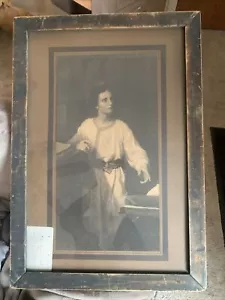 1910. VTG JESUS CHRIST. FRAMED IN WOOD. “3rd Prize/Arbor Day. Age 12. 18 X 26. - Picture 1 of 19